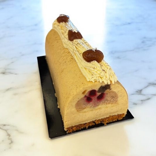 Bûche Mont-Blanc Cassis
